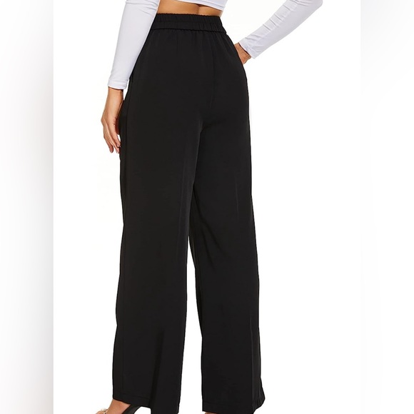 Wide Leg Pants High Elastic Waisted Trousers - Picture 3 of 4